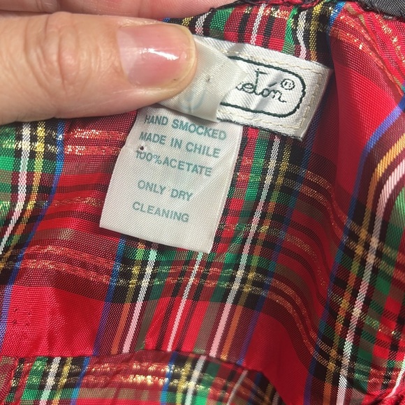 Vintage Isabel Garreton Red tartan romper size 3 - Picture 10 of 10